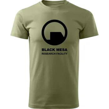 Tričko Black Mesa Research Facility - olivová