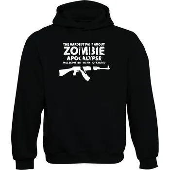 Pánská mikina Mikina s kapucí Zombie Apocalypse vz. 58 / CZ 858 Tactical - černá