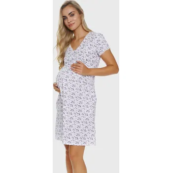 Dámská noční košile Těhotenská noční košile Papaya Bloom