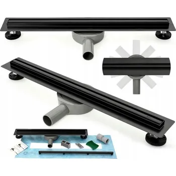 Sprchový žlab MAXMAX NEO PRO SLIM - černý