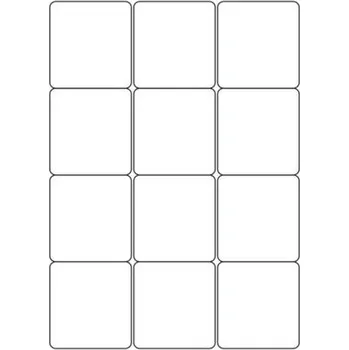 Samolepící etiketa Etikety PRINT 66x70 mm (100xA4) - průsvitná matná polyesterová folie