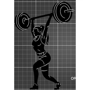 Dortová svíčka Zápichy - žena vzpěrač