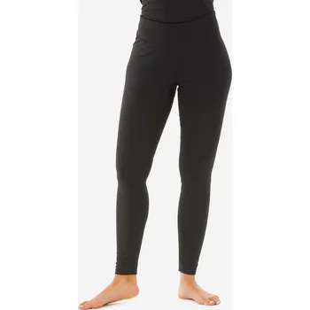 Dámské legíny WEDZE Dámské spodní termolegíny BL 500 bezešvé XS ČERNÁ