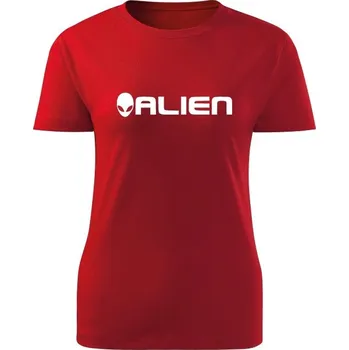 Dámské tričko Dámské tričko Grey ALIEN - červená