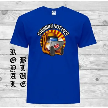 Chlapecké tričko detske-levne-bavlnene-tricko-potisk-Among-Us Barva: Royal blue - královsky modrá, velikost: 140