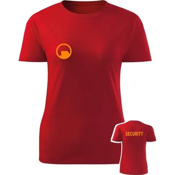 Dámské tričko Dámské tričko Black Mesa SECURITY Force - červená