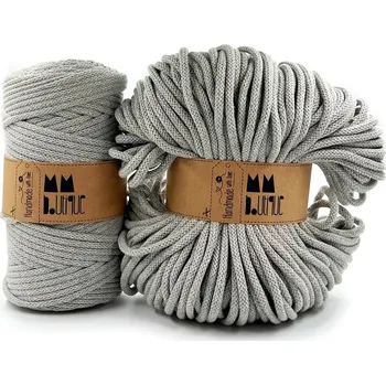 Příze MMboutique bavlněná šňůra 6mm Middle grey Varianta návinu: Přadeno