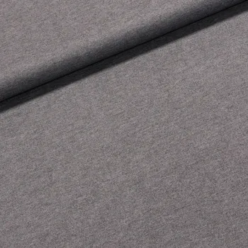 Žebrovaný směsový úplet široký DT-23118, šedo-černý, š.155cm (látka v metráži)