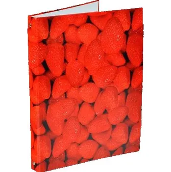 Pořadač A4 4kr. lamino jahody -