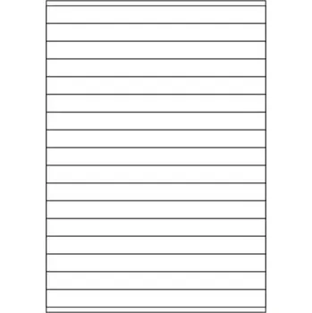 Speciální papír Etikety PRINT 210x16,9 mm barevné pastelové (100xA4)