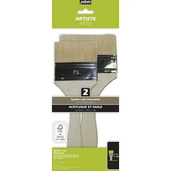 Umělecký štětec Pébéo Sada 2 štětců White Bristle - spalter