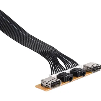PC skříň 2xUSB 2.0 přední panel 78mm AK-CA-85