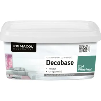 barva na zeď Primacol Decorative Decobase omyvatelná malířská barva, D24 Wine Leaf, 1 l