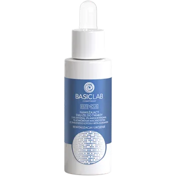 Pleťový krém Basiclab hydratační gelová emulze na obličej s 6% ektoinem, 30 ml