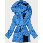 Světle modrá dámská bunda s kapucí (HO-22) odstíny modré M (38)