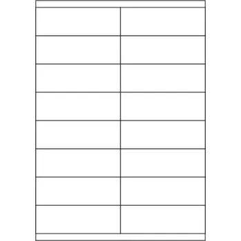 Samolepící etiketa Etikety PRINT 105x35 mm bílé fotomatné (100xA4)