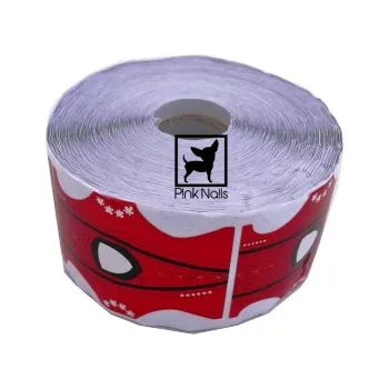 Šablona na nehty red double 1ks