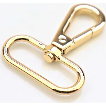 Pro Háčkování Karabina s oválným průvlekem 32 mm zlatá