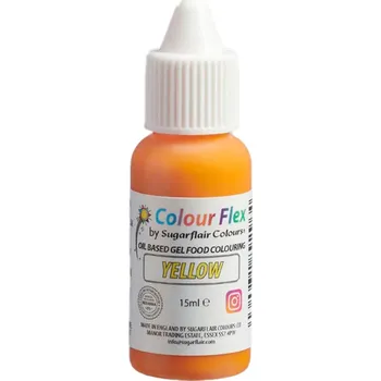 Potravinářské barvivo Sugarflair Colourflex univerzální tekutá barva Yellow 15ml