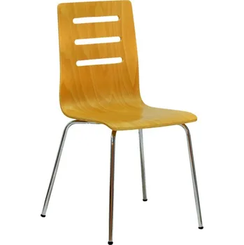 OFFICE PRO židle TINA buk/chrom