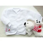 AMÁLKA Chlupatý, kojenecký kabátek, svetřík, bílý Velikost: 74