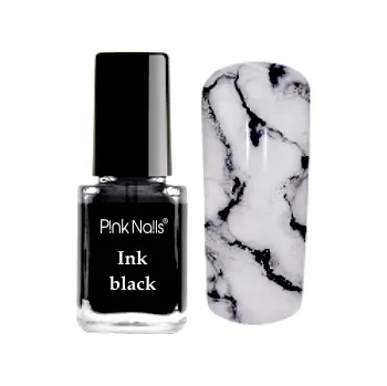 Ink black 12ml (inkoust na malování nehtů aquarelle, mramor) 12ml