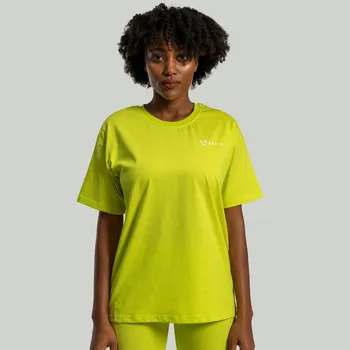 Dámské tričko STRIX Dámské triko Lunar Oversized Chartreuse L žlutá