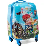 Modrý dětský kufr na kolečkách "Cyclist" - vel. S