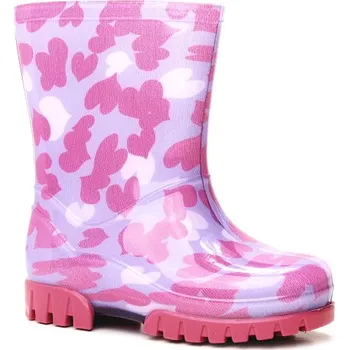 Dívčí obuv DEMAR TWISTER Print srdíčka, dětské holínky vel.28/29