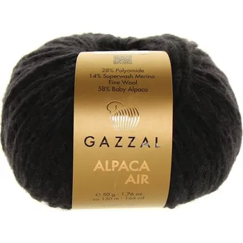 Příze Příze Alpaca Air, 80, černá