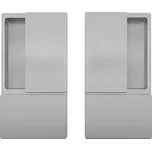 AGB - MUŠLE WAVE na otočné dveře bez otvoru OCS - Chrom broušený, Bez otvoru, MP OCS (chrom broušený)