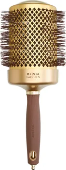 kartáč na vlasy Olivia Garden Expert Blowout Shine 80 mm Gold & Brown