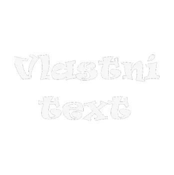 Polep vozidla Vlastní text - Ravie (09 - bílá) SAMOLEPKA NA AUTO, NÁLEPKA, FÓLIE, POLEP, TUNING, VLASTNÍ TEXT, TISK, AUTOSAMOLEPKY.cz, POLEPY, OBRÁZEK, LOGO, 3D STICKERS