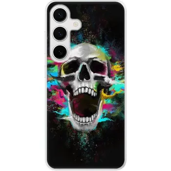 Odolné silikonové pouzdro iSaprio - Skull in Colors - Samsung Galaxy S24