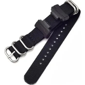 Řemínek na hodinky Textilní řemínek Ricardo (pro Casio G-Shock GA-100/110/120, DW-5600, GD-100), černý V1, NATO