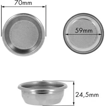 Náhradní díl pro kávovar Filtr páky kávovaru univerzální 14g , dvouporcový