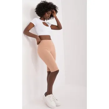Dámské kraťasy Dámské šortky s vysokým pasem ITA hnědé