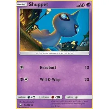 Sběratelská karetní hra Pokémon CES 063/168 Shuppet - Celestial Storm Stav: Excellent, Verze: NORMAL