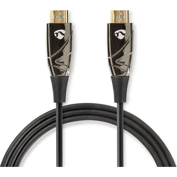 Video kabel Nedis CVBG3400BK100 optický AOC High Speed HDMI kabel zástrčka HDMI - zástrčka HDMI, 10 m, černá
