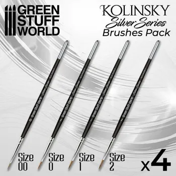 Kolinsky Brush Set - Silver Series (Green Stuff World)