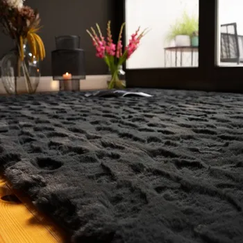 Koberec Vopi Kusový koberec Valley 245 anthracite (Varianta: 120 x 170 cm)