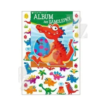 samolepka Samolepící etikety Dinosauři s albem na samolepky