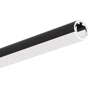 LED páska Ledshopik LED profil oblý KLUS PIKO-O černý - LED profil PIKO-O černý - 1m