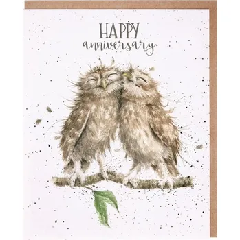 Wrendale Designs Přání k výročí Wrendale Designs "Anniversary Owls" - Sovy