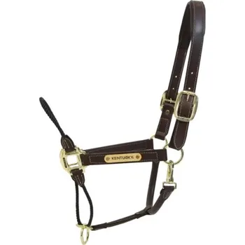 Ohlávka Kentucky kožená s provazovým nánosníkem