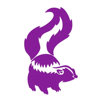 Samolepící dekorace Tchoř 002 pravá zvednutý ocas (14 - fialová) SAMOLEPKA NA AUTO, NÁLEPKA, FÓLIE, POLEP, TUNING, VLASTNÍ TEXT, TISK, AUTOSAMOLEPKY.cz, POLEPY, OBRÁZEK, LOGO, 3D STICKERS