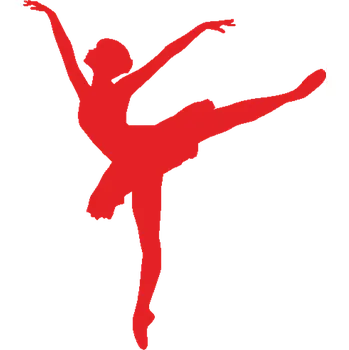 ON-DESIGN Potisk BALETKA Barva: červená, Velikost motivu: 8 cm