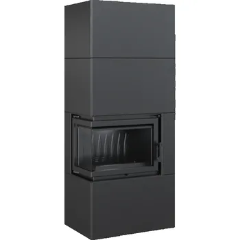 Krbová vložka KRATKI SIMPLE BOX 8 KW BLACK modulový krb levý