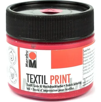 Speciální výtvarná barva Barva na textil, Marabu Textil Print 914, magenta, 100 ml