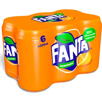 Limonáda Fanta Pomeranč 6x0,33l plech
